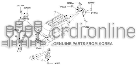 HINGE-FRONT LH DOORUPPER 80400-0006R 804000006R 80400 0006R
