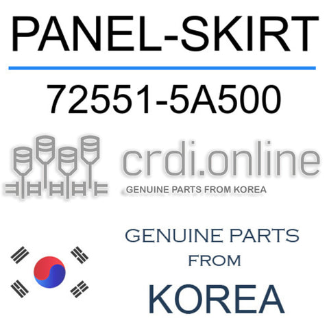 PANEL-SKIRT 72551-5A500 725515A500 72551 5A500