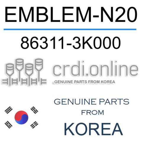 EMBLEM-N20 86311-3K000 863113K000 86311 3K000