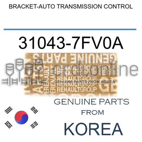 BRACKET-AUTO TRANSMISSION CONTROL [ORIGINAL] 31043-7FV0A 310437FV0A 31043 7FV0A