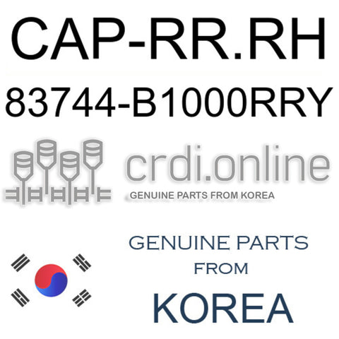 CAP-RR.RH 83744-B1000RRY 83744B1000RRY 83744 B1000RRY