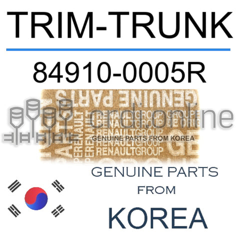 TRIM-TRUNK [ORIGINAL] 84910-0005R 849100005R 84910 0005R
