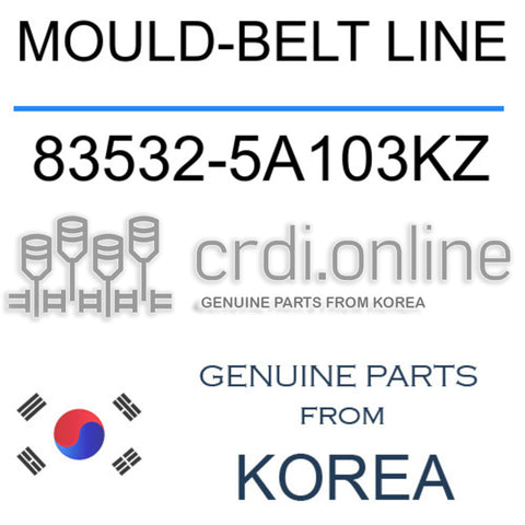 MOULD-BELT LINE [ORIGINAL] 83532-5A103KZ 835325A103KZ 83532 5A103KZ