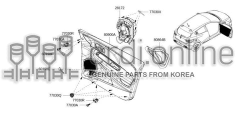 PLUG 1-DOOR TRIMRH [ORIGINAL] 60198-0146R 601980146R 60198 0146R