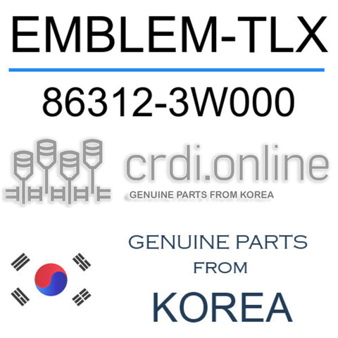 EMBLEM-TLX 86312-3W000 863123W000 86312 3W000