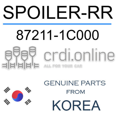 SPOILER-RR [ORIGINAL] 87211-1C000 872111C000 87211 1C000