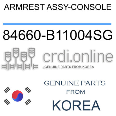 ARMREST ASSY-CONSOLE 84660-B11004SG 84660B11004SG 84660 B11004SG