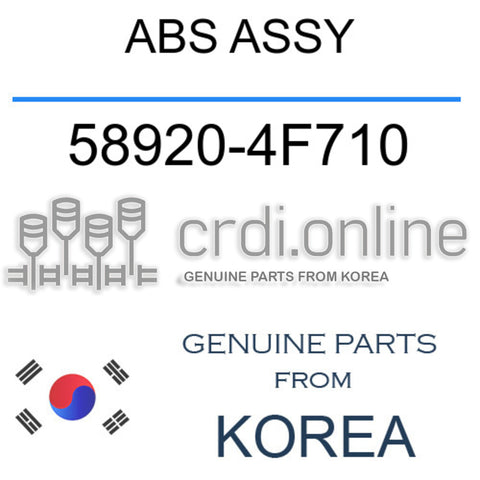 ABS ASSY [ORIGINAL] 58920-4F710 589204F710 58920 4F710