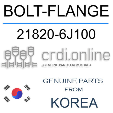 BOLT-FLANGE 21820-6J100 218206J100 21820 6J100