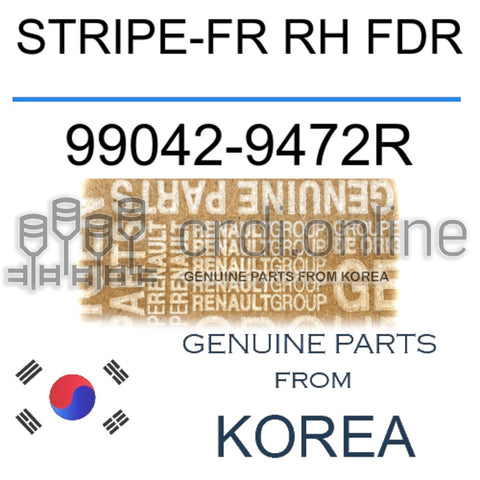 STRIPE-FR RH FDR [ORIGINAL] 99042-9472R 990429472R 99042 9472R