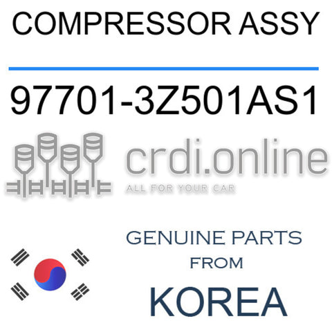 COMPRESSOR ASSY [ORIGINAL] 97701-3Z501AS1 977013Z501AS1 97701 3Z501AS1