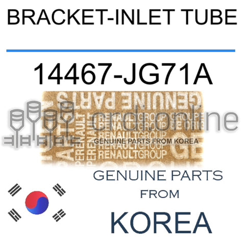 BRACKET-INLET TUBE [ORIGINAL] 14467-JG71A 14467JG71A 14467 JG71A