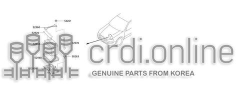BRACKET ASSY-BATTERY MOUNTING 52930-51000 5293051000 52930 51000
