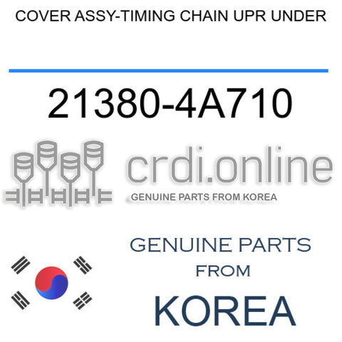 COVER ASSY-TIMING CHAIN UPR UNDER 21380-4A710 213804A710 21380 4A710