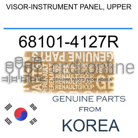 VISOR-INSTRUMENT PANEL, UPPER [ORIGINAL] 68101-4127R 681014127R 68101 4127R