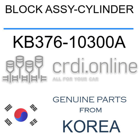 BLOCK ASSY-CYLINDER KB376-10300A KB37610300A KB376 10300A