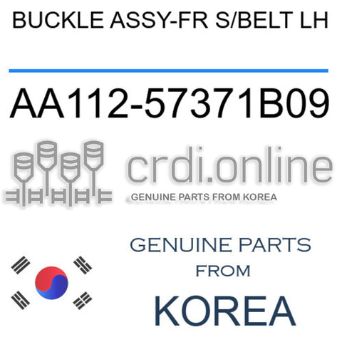 BUCKLE ASSY-FR S/BELT LH [ORIGINAL] AA112-57371B09 AA11257371B09 AA112 57371B09
