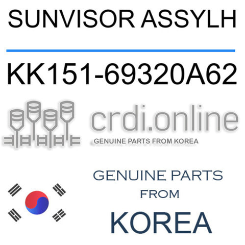 SUNVISOR ASSYLH [ORIGINAL] KK151-69320A62 KK15169320A62 KK151 69320A62
