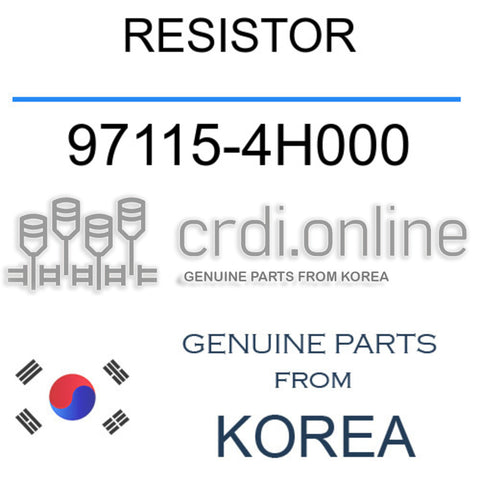 RESISTOR [ORIGINAL] 97115-4H000 971154H000 97115 4H000