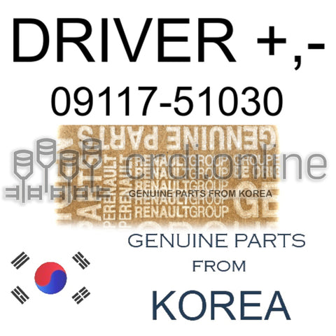 DRIVER +,- [ORIGINAL] 09117-51030 0911751030 09117 51030