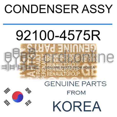 CONDENSER ASSY [ORIGINAL] 92100-4575R 921004575R 92100 4575R