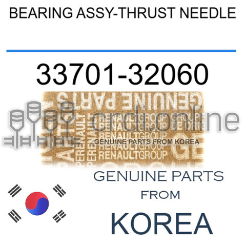 BEARING ASSY-THRUST NEEDLE [ORIGINAL] 33701-32060 3370132060 33701 32060