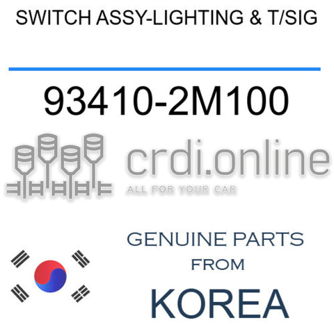 SWITCH ASSY-LIGHTING & T/SIG 93410-2M100 934102M100 93410 2M100