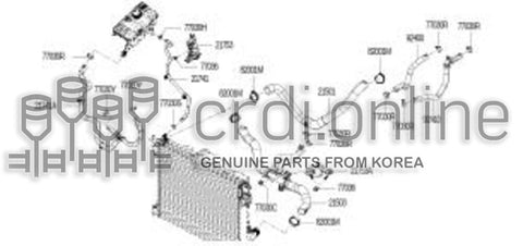 HOSE-RADIATOR RESERVOR TANK 21741-3771R 217413771R 21741 3771R