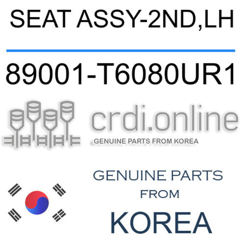 SEAT ASSY-2ND,LH [ORIGINAL] 89001-T6080UR1 89001T6080UR1 89001 T6080UR1