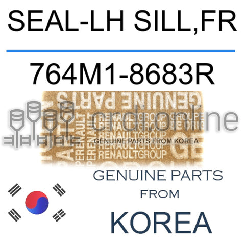 SEAL-LH SILL,FR [ORIGINAL] 764M1-8683R 764M18683R 764M1 8683R