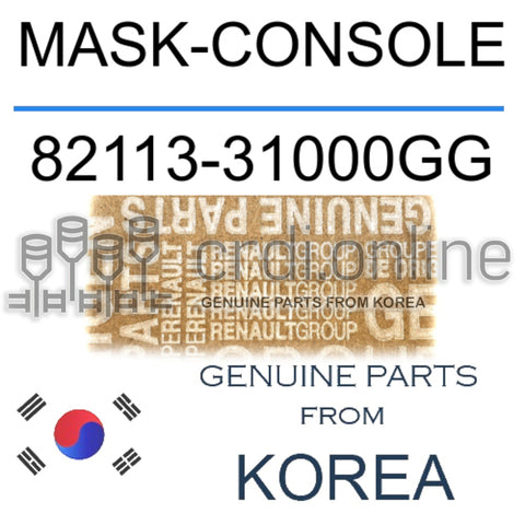 MASK-CONSOLE [ORIGINAL] 82113-31000GG 8211331000GG 82113 31000GG