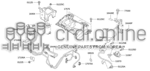 HOSE-FUEL 16671-8696R 166718696R 16671 8696R