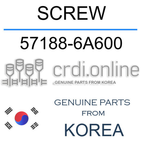 SCREW [ORIGINAL] 57188-6A600 571886A600 57188 6A600