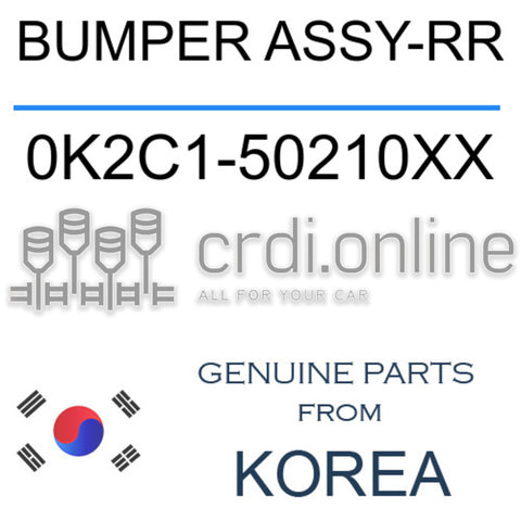 BUMPER ASSY-RR [ORIGINAL] 0K2C1-50210XX 0K2C150210XX 0K2C1 50210XX