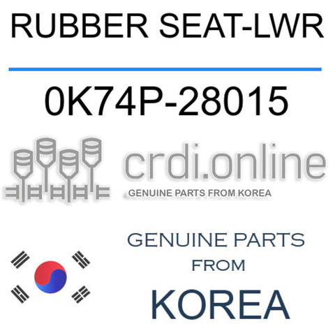 RUBBER SEAT-LWR 0K74P-28015 0K74P28015 0K74P 28015