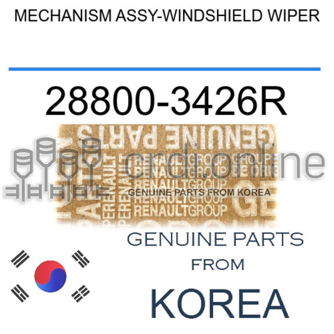MECHANISM ASSY-WINDSHIELD WIPER [ORIGINAL] 28800-3426R 288003426R 28800 3426R