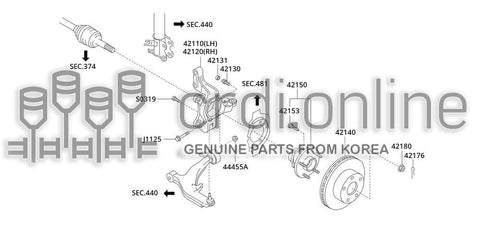 DISC-FRONT BRAKE 42140-52701 4214052701 42140 52701