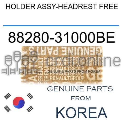 HOLDER ASSY-HEADREST FREE [ORIGINAL] 88280-31000BE 8828031000BE 88280 31000BE