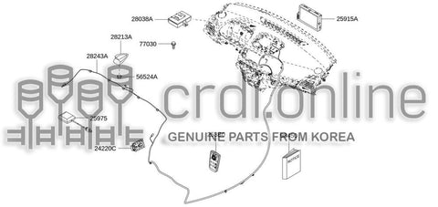 ANTENNA ASSY-TV(GPS) 28213-3477R 282133477R 28213 3477R