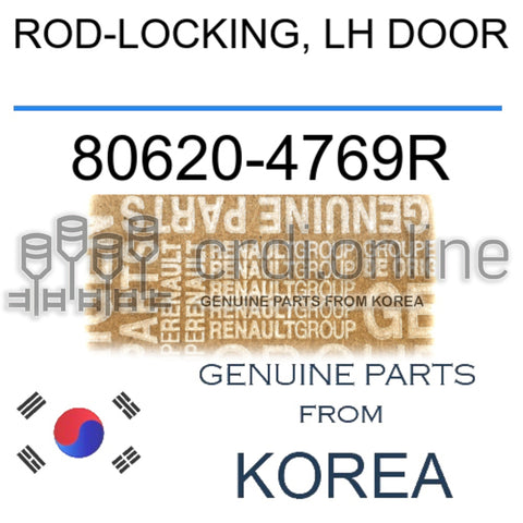 ROD-LOCKING, LH DOOR [ORIGINAL] 80620-4769R 806204769R 80620 4769R