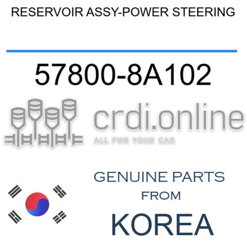 RESERVOIR ASSY-POWER STEERING [ORIGINAL] 57800-8A102 578008A102 57800 8A102