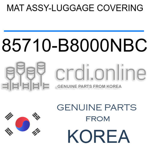 MAT ASSY-LUGGAGE COVERING [ORIGINAL] 85710-B8000NBC 85710B8000NBC 85710 B8000NBC