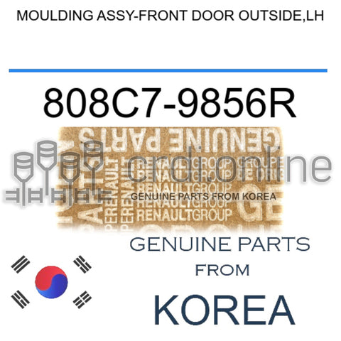 MOULDING ASSY-FRONT DOOR OUTSIDE,LH [ORIGINAL] 808C7-9856R 808C79856R 808C7 9856R