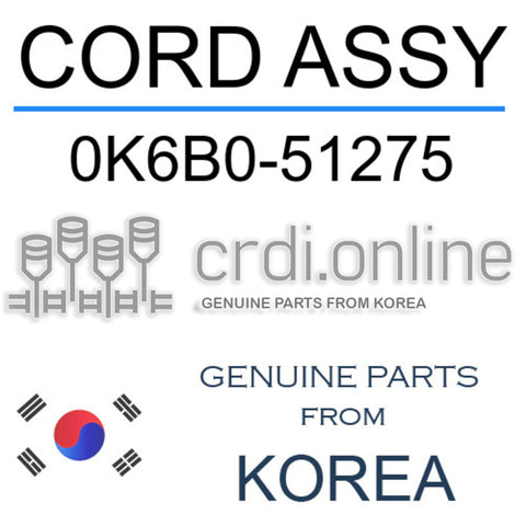 [ORIGINAL] CORD ASSY 0K6B0-51275 0K6B051275 0K6B0 51275