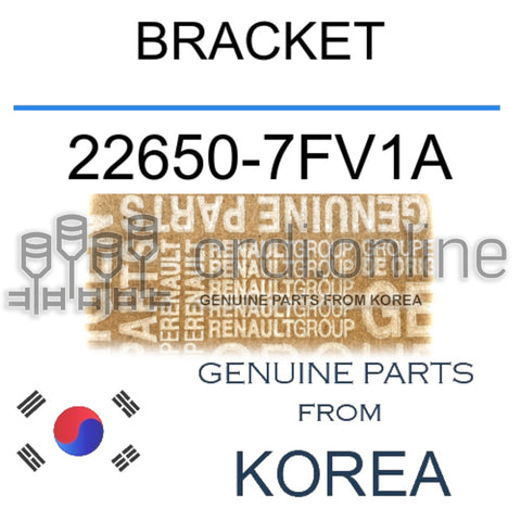 BRACKET [ORIGINAL] 22650-7FV1A 226507FV1A 22650 7FV1A