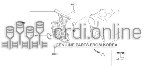 SEAL-OILCRANKSHAFT FRONT 11431-12930 1143112930 11431 12930