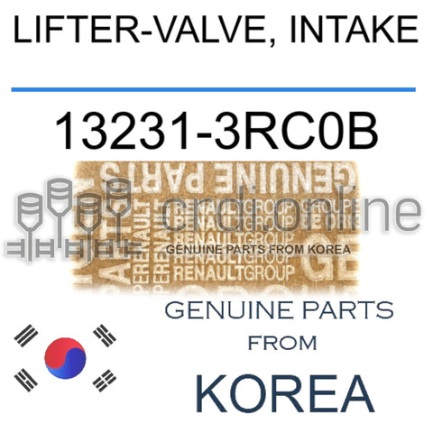 LIFTER-VALVE, INTAKE [ORIGINAL] 13231-3RC0B 132313RC0B 13231 3RC0B