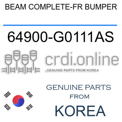BEAM COMPLETE-FR BUMPER [ORIGINAL] 64900-G0111AS 64900G0111AS 64900 G0111AS