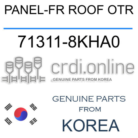 PANEL-FR ROOF OTR [ORIGINAL] 71311-8KHA0 713118KHA0 71311 8KHA0