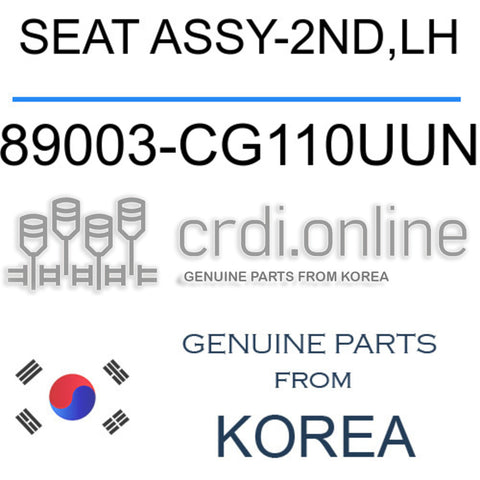 SEAT ASSY-2ND,LH [ORIGINAL] 89003-CG110UUN 89003CG110UUN 89003 CG110UUN